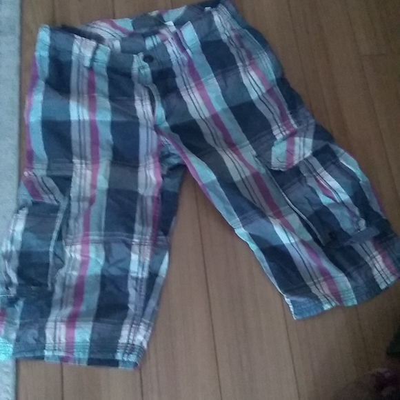H&M Big kids Plaid Cargo short  Size 14y - Picture 2 of 4